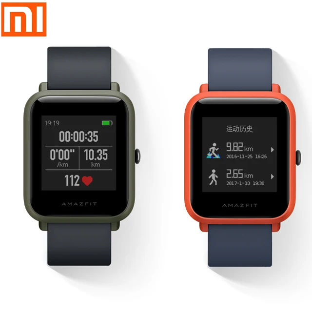 

Huami original Smartwatch Amazfit BIP A1608 1.28 screen display bluetooth GPS + GLONASS localization smart watch bracelet