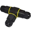 Low voltage t type 2 pin 3pin junction connector with screw lock