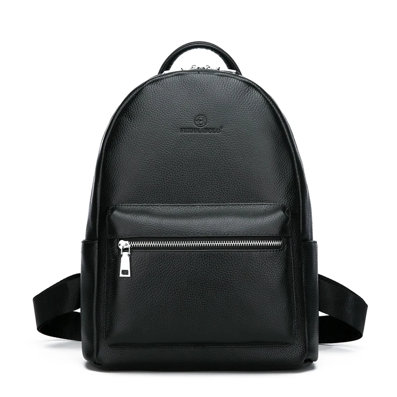 

2019 new promotional bag real leather backbag custom made