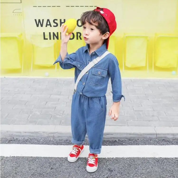 

2019 latest designs baby boys casual jeans clothes sets wholesale price boys jean clothes sets, N/a