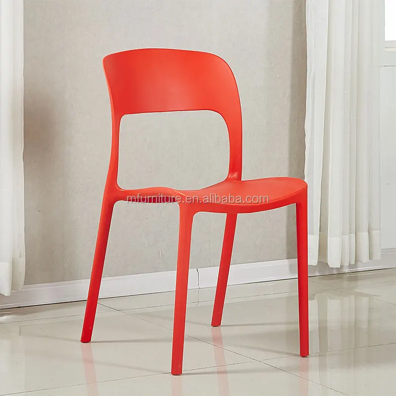 
Cheap stackable plastic restaurant cafe high back dining armless chair 