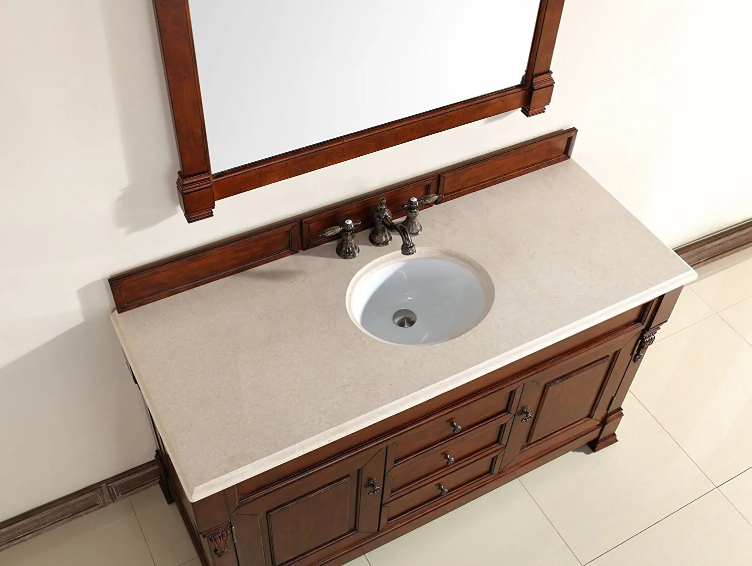 Single 60. QAIO Single Sink Mirror.