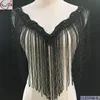 Beautiful crystal glass bling bling fringe dress cloth accessory material CL63748