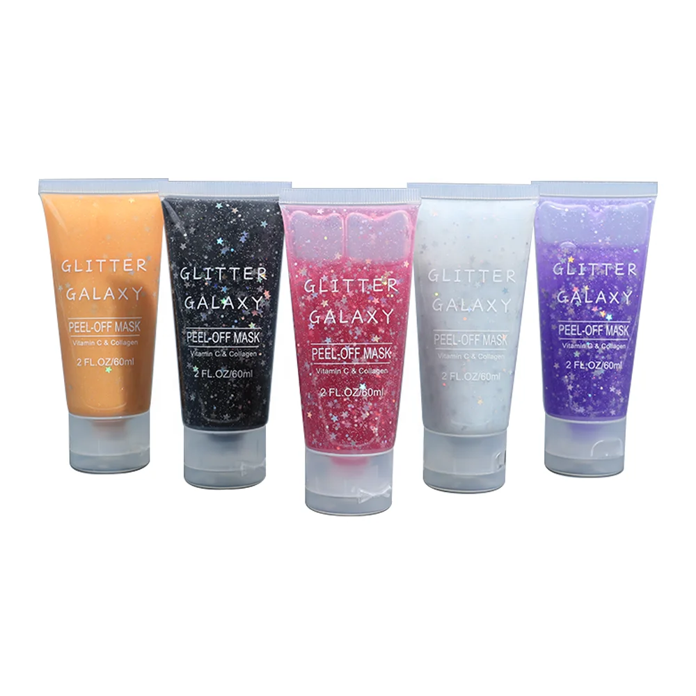 

Private Label Star Face Mask Star Glitter Peel Off Face Mask Exfoliating Cleansing Star Peel Off Facial Mask, Multiple colors to choose from
