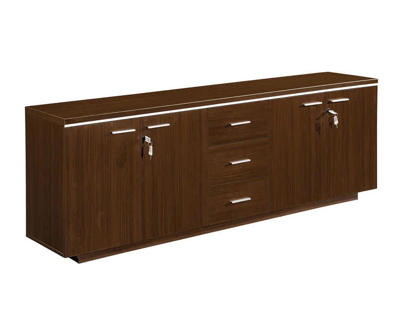 Classical Style 2 Swing Doors And 3 Drawers Wooden Combination