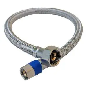 LASCO 10-2131 3//8-Inch Female Compression by 1//2-Inch Female Iron Pipe by 30-Inch Flex Braided Vinyl Water Supply