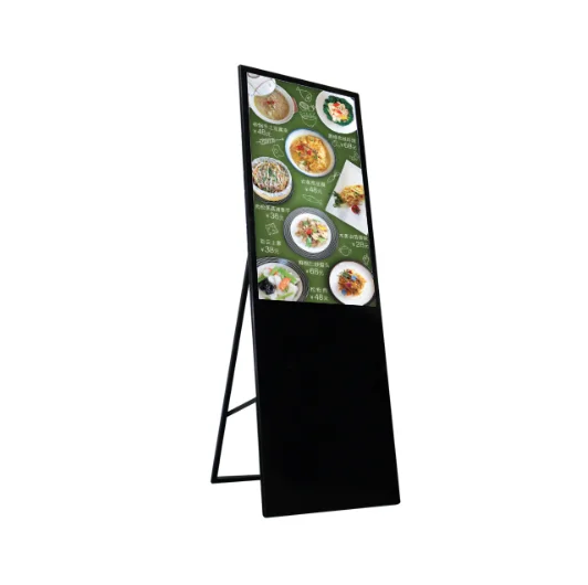 

43 inch digital menu board super thin high brightness 450 nits vertical smart display easy-carry LCD advertising player