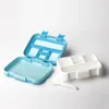 Dishwasher Safe Tray (2-Pack) Lunchbox Portable Control Removable Microwaveable Bento Box Set Lunch Boxes