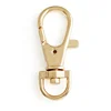 Bag Hardware Light Gold Metal Dog Snap Hook for Purse Hanger, 11mm Metal Clip Swivel Snap Hook Key Ring