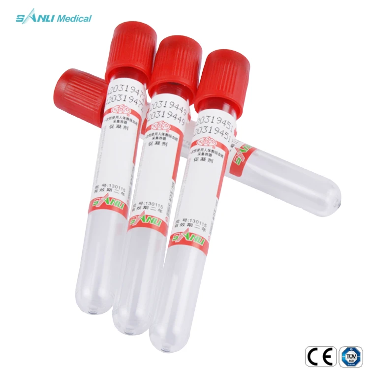 Wholesale 10ml 16x100mm Clot Gel Additives Red Top Blood Collection ...