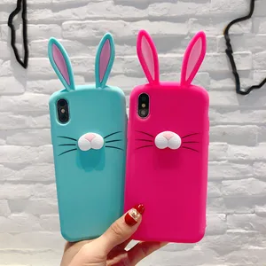 Rabbit Silicone Shockproof Phone Case iPhone X 10