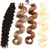 Large Stock Top Quality Virgin Hair 100% Remy Human Double Drawn Tape Hair Extensions