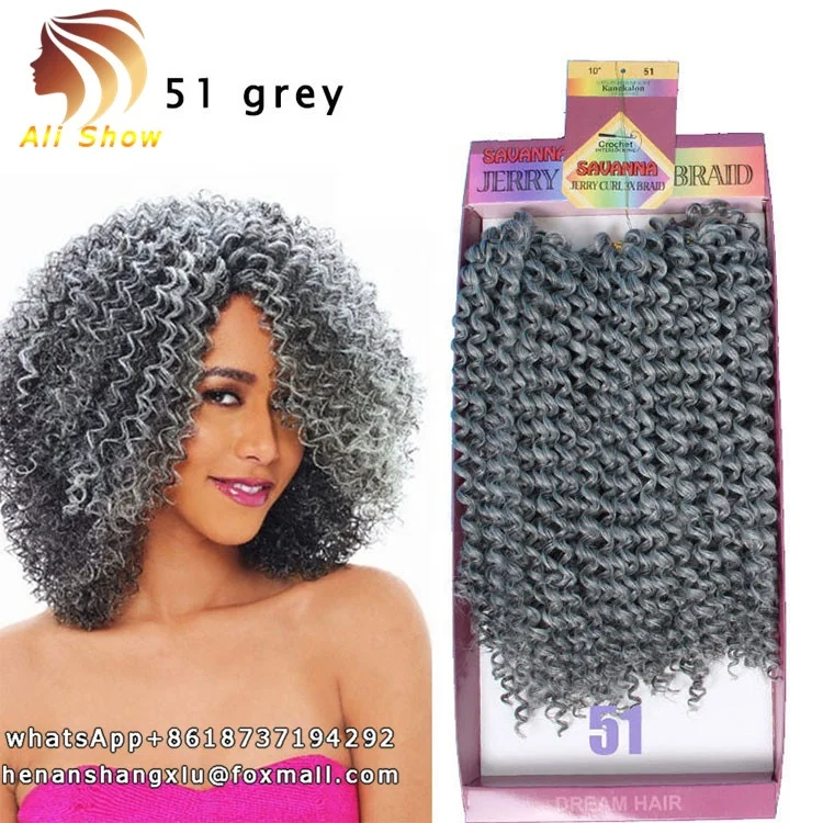 

Natural Curly Gray Hair Styles 3bundle/Pack Wholesale Freetress Braid Hair Crochet Deep Curly Bulk Darling Afro Kinky Braids