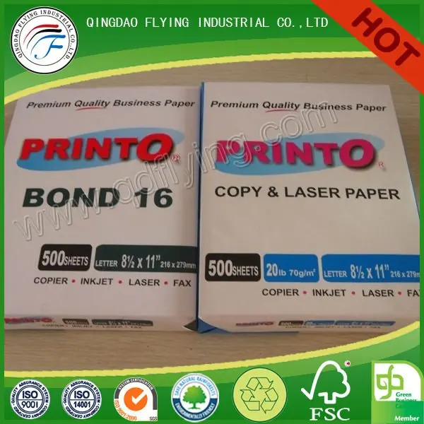 Letter Size 8.5x11 Copy Paper 75gsm High Quality,70 80gsm Roll Copy