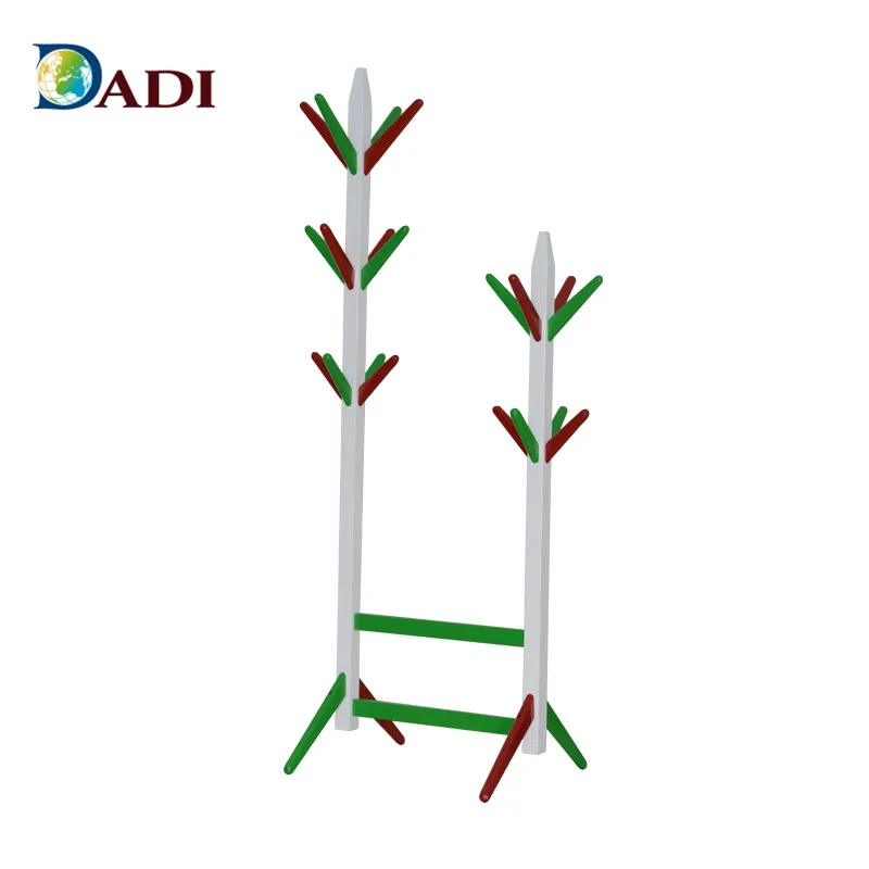 
Bedroom Colorful hanger Standing Wooden Coat Rack 