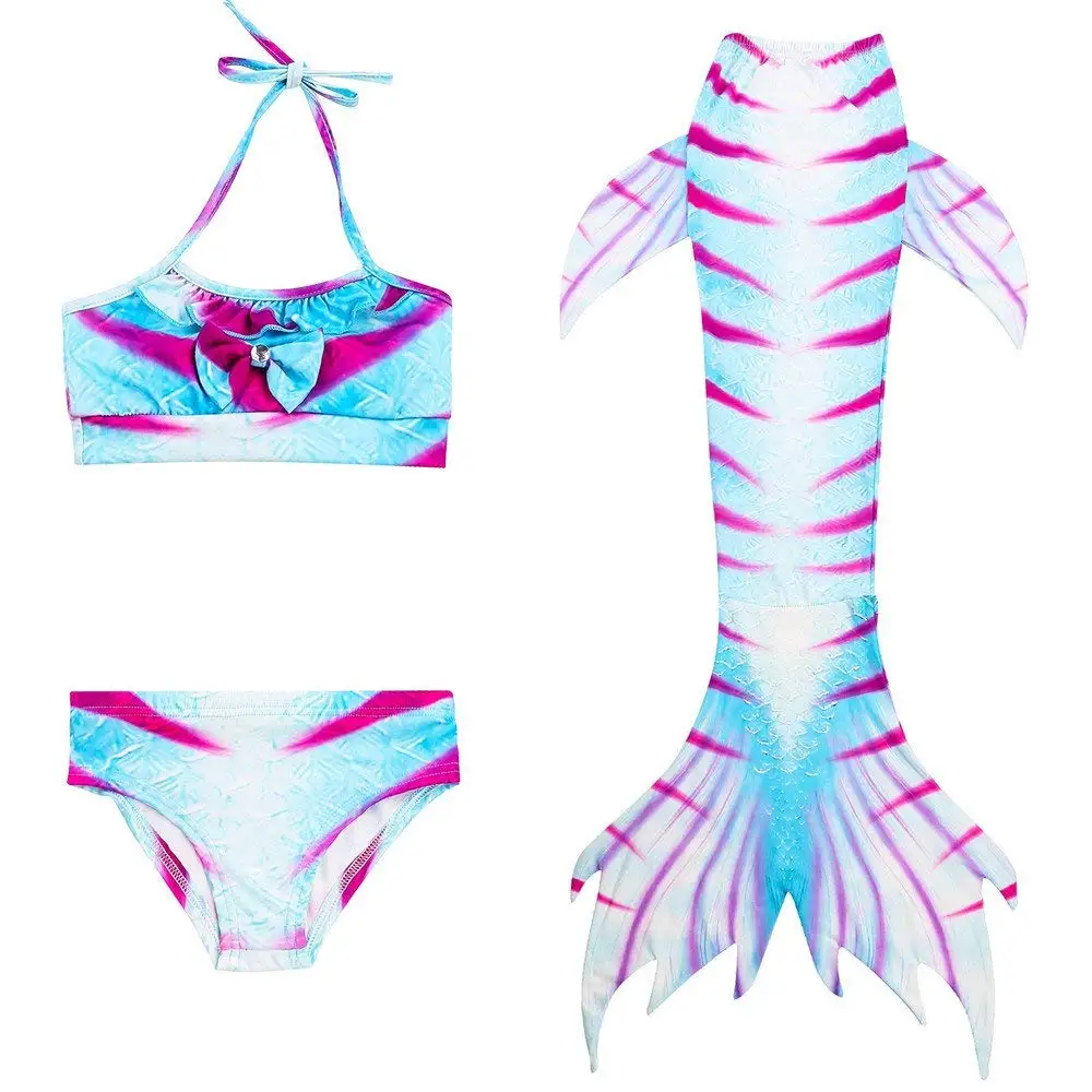 Tsyllyp Baby Girls Fashion Ruffle Swimsuit High Waist Bikinis Sets Bathing Suit Beach Swimwear