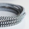 3 Core cotton braided cable fabric electrical wire