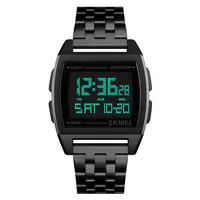 

SKMEI 1368 Stainless Steel Waterproof Led Digital Wrist Watch Relogio Masculino Saat