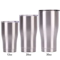 

20oz 600ml curve tumbler Stainless Steel Double Wall Insulate mug Travel Tumbler Cup with slid lid