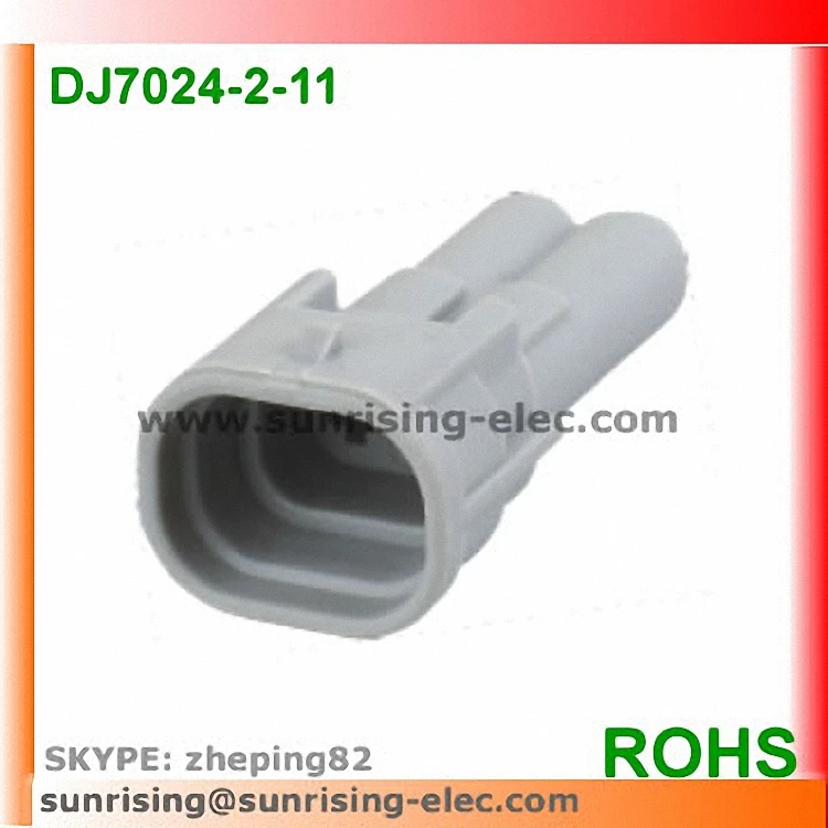 2P Sealed Male connector TOP Slot mating 6189-0060 DJ7024-2-11