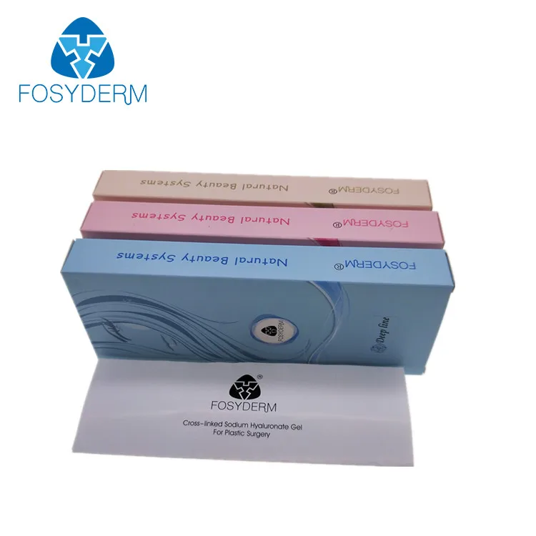 

NEW Fosyderm 2ml Syringe Cross Linked Injectable Hyaluronic Acid Cosmetic Dermal Filler For Face, Transparent