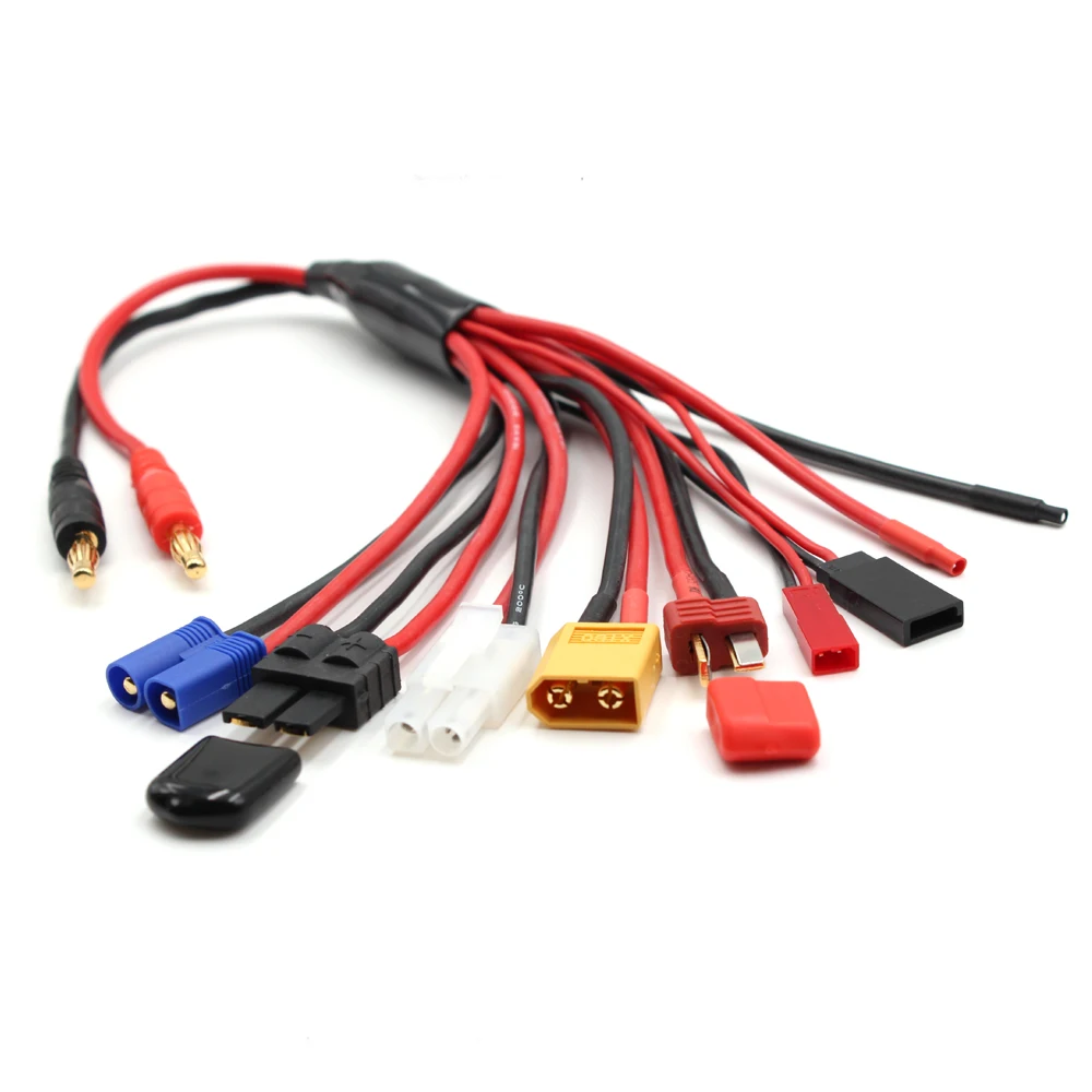 Rc Lipo Battery Charger Adapter Connector,Banana Plug Convert Trx Jst ...