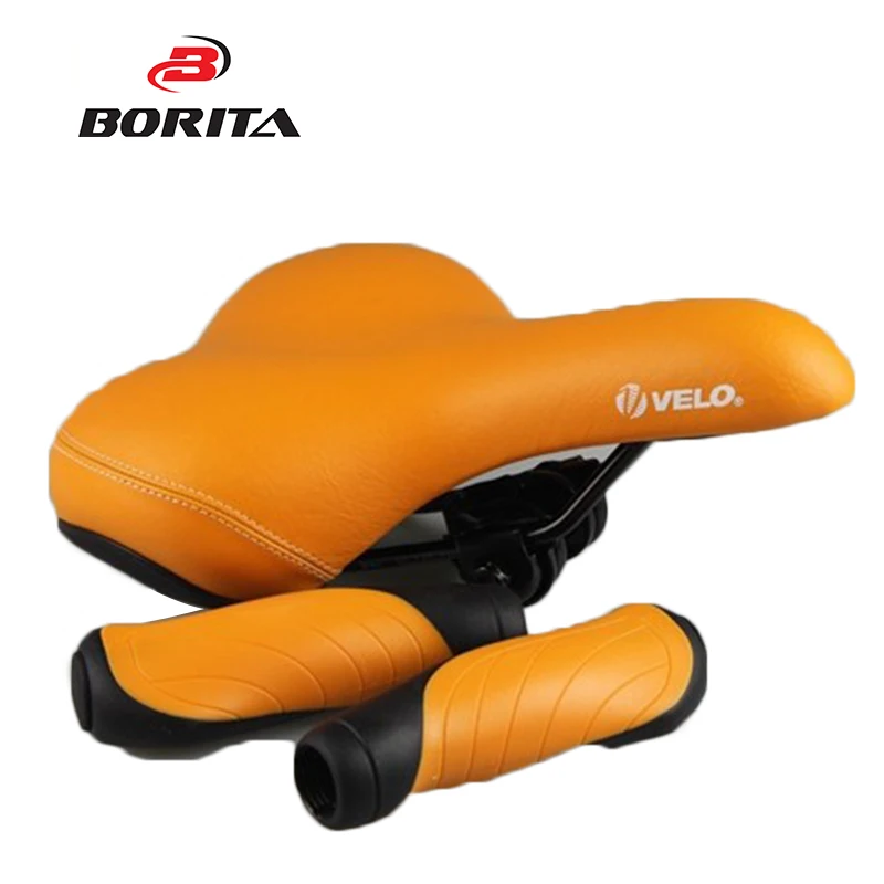 orange bike saddle