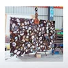 Colorful Large Brazil Solid Agate Slab With Golden foil