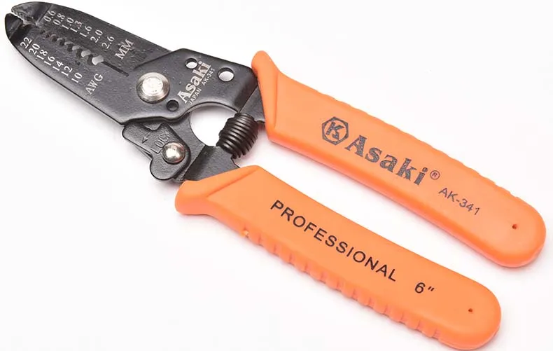 Asaki 15pcs Home Use Hardware Hand Tool Repair Set,Electrician Tool Set