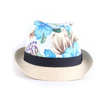 floral fedora hat