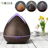 Wood coated LED lamp Essential oil diffuser Aromatherapy oil machine Air portable humidifiers for spa yogas home bedroom