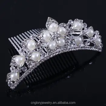 Factory Wholesale Crystal Hair Comb Rhinestones Hair Piece Wedding