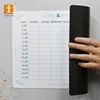 Dry erase note pad magnetic colored magnetic board