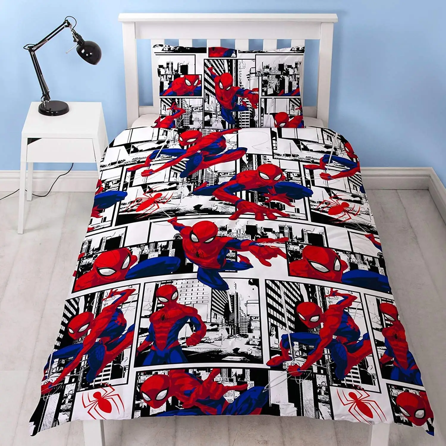 spiderman cot bed set