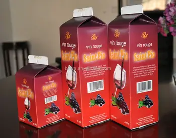 carton of red wine