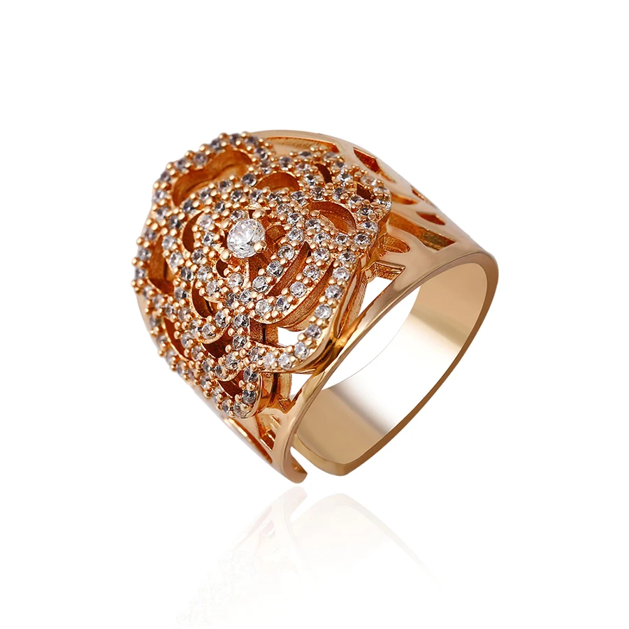 

14134-high end fashion jewelry 18k luxury saudi gold jewelry ring