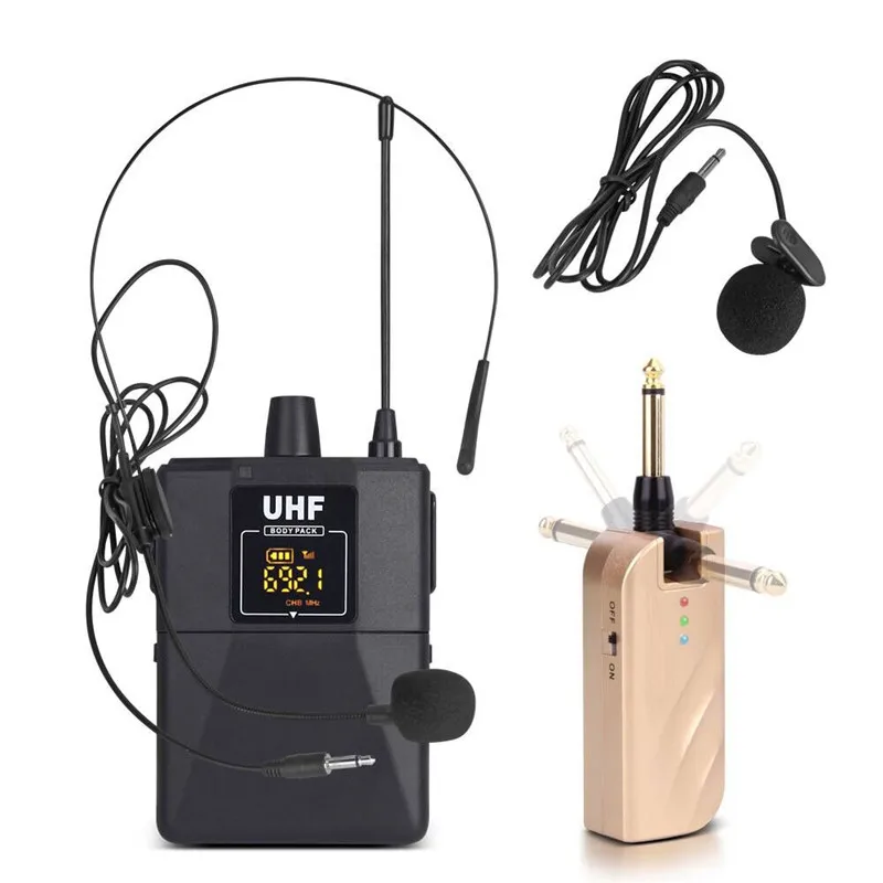 

Professional Microphone Set with Receiver for Trolley Speaker, N/a