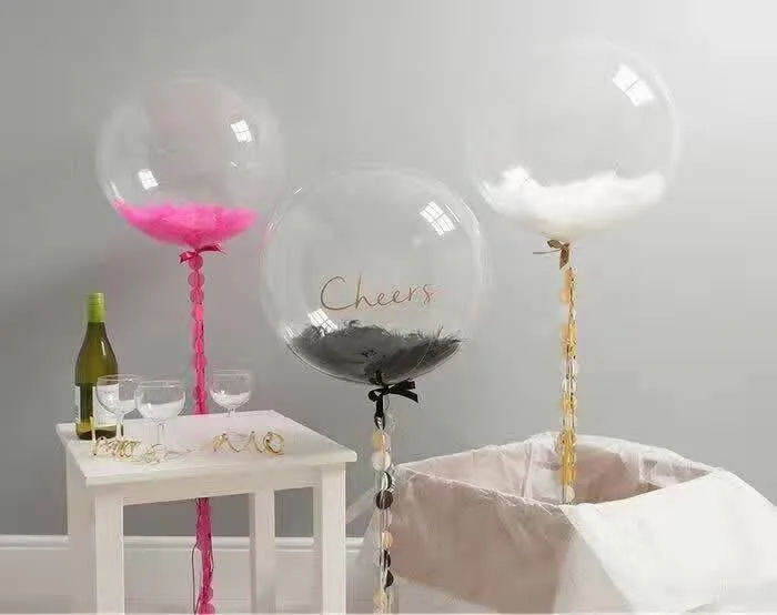 6inch Clear Creative Bobo Balloons For Wedding Birthday Party