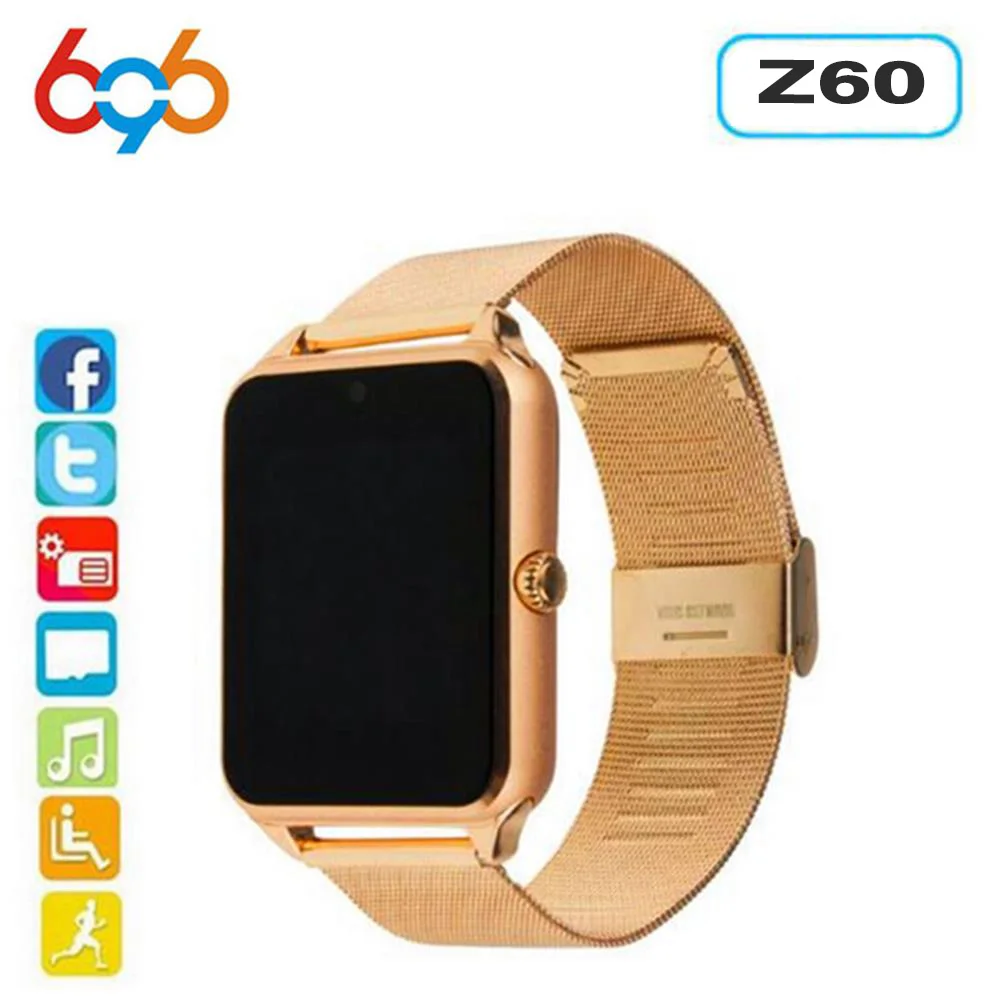 

Z60 Z50 GT08 SPORT Fitness Tracker smart watch Band, Black/white/rose gold