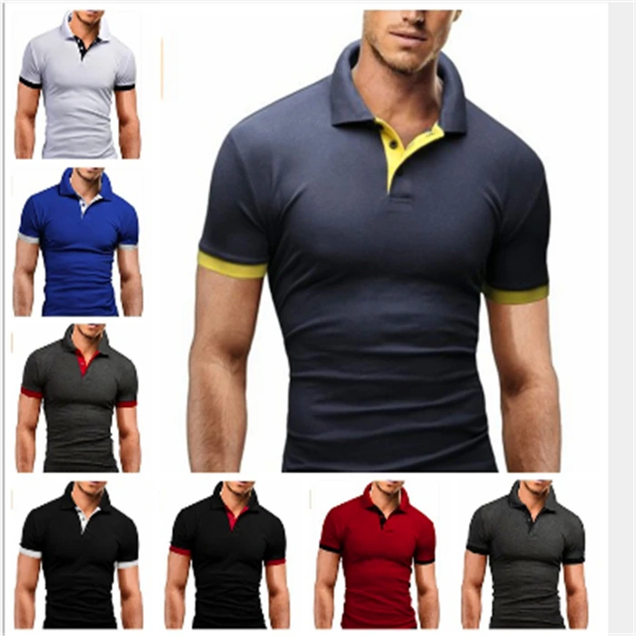 

2017 Spring Summer New Item Slim Fit Cusaul Polo Shirt Two Color Dry Fit Polo Shirt, Multi