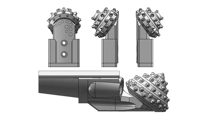New design iadc 637 single roller cutters bore hole drill bit