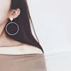 2019 Europe and the United States foreign trade explosion models fashion minimalist geometry big circle earrings