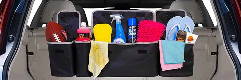 Blue Car Side Seat Organiser Car Seat Pocket Organizer