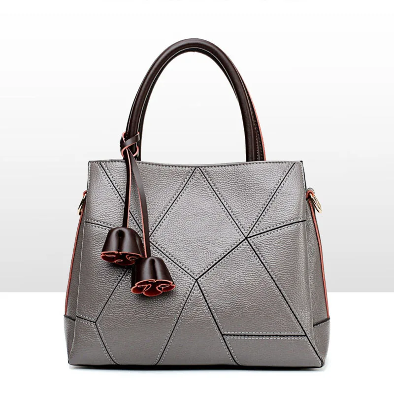 

New Arrival Fashion Bags Women PU Leather Handbags 2019 Trendy Ladies Hand Bags, Gray or can be customized