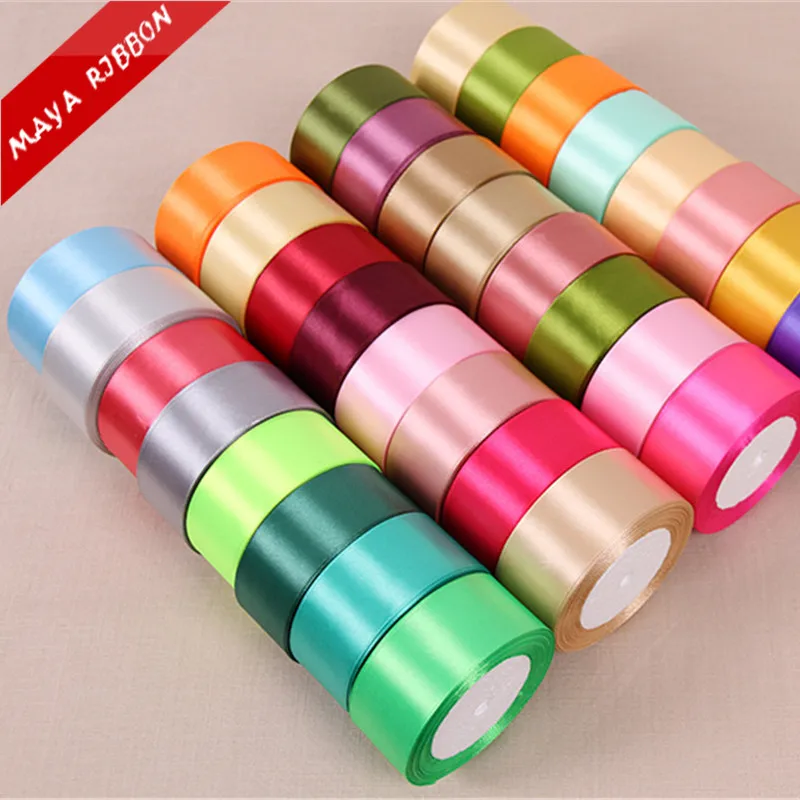 

7/8 to 3 inch 100%polyester double face satin ribbon, More than 196