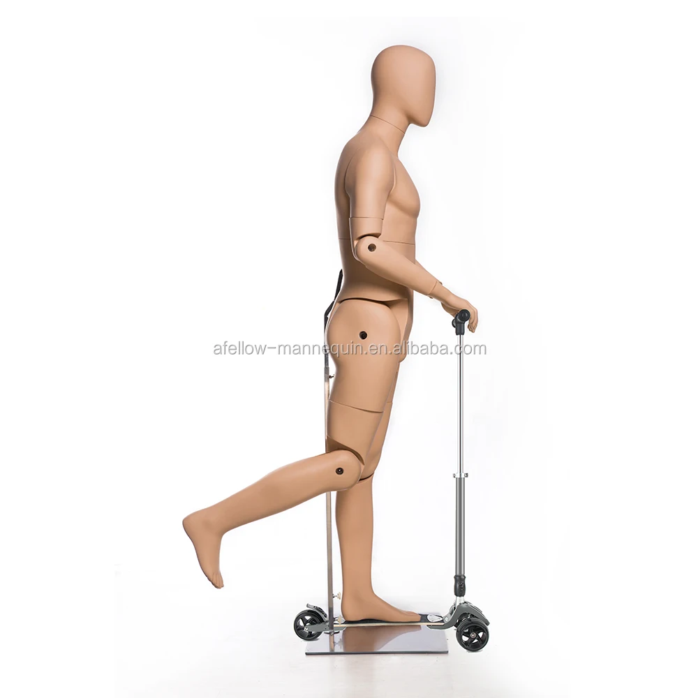 HM02-G Man adjustable mannequin joints flexible mannequin male robot mannequins doll