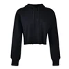 Wholesale Custom Plain Girls Pull Over Crop Top Sweatshirts Hoodies For Women