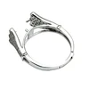 Beadsnice ID30520 925 sterling adjustable US size 7 to 9 fit round hole 9.5mm sold by PC silver ring base