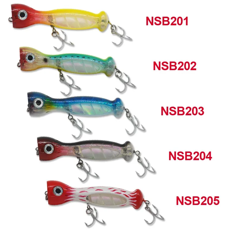 NOEBY Popper Lure 130mm 50g Top Water Hard Fishing Lure With France Hook Bait 