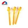 Yellow duck shape 12 pcs plastic kids water bubble toy for summer game